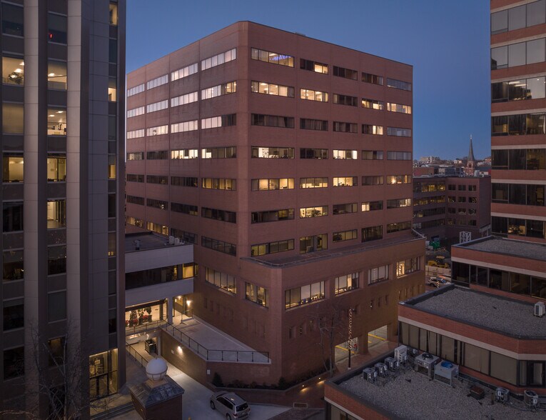 Exterior view of ProInfoNet’s office building at 2 Monument Square in Portland, Maine.
